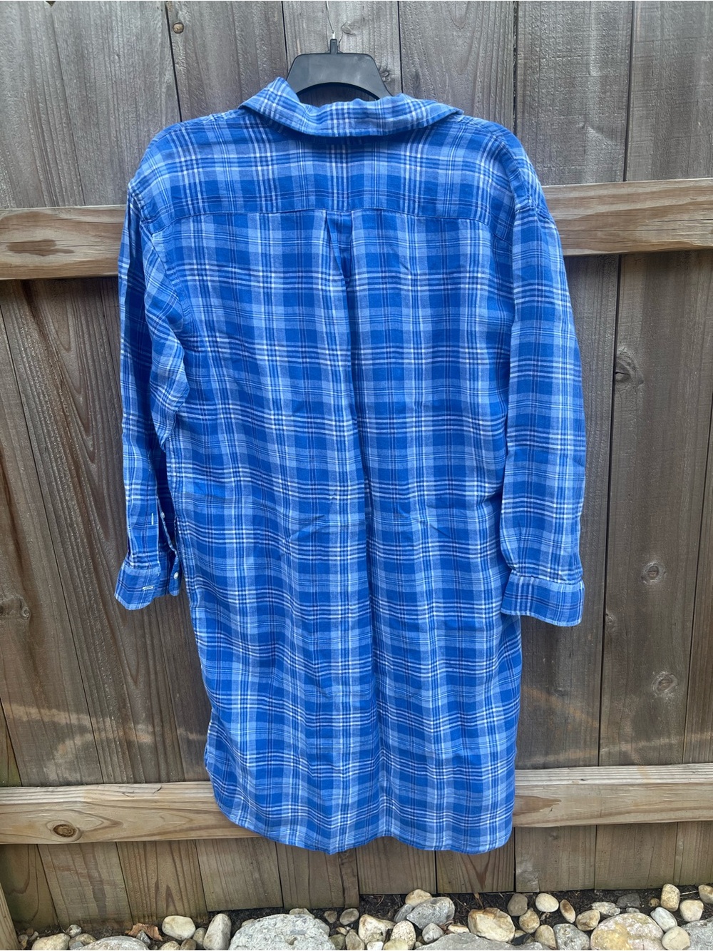 Polo Ralph Lauren Women's Blue Plaid Shirtdress Size 12 - Picture 3 of 3
